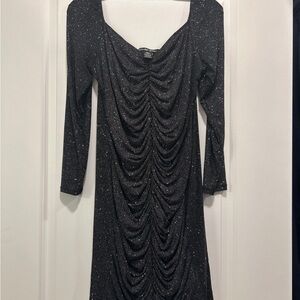 Elegant Black Glitter Dress